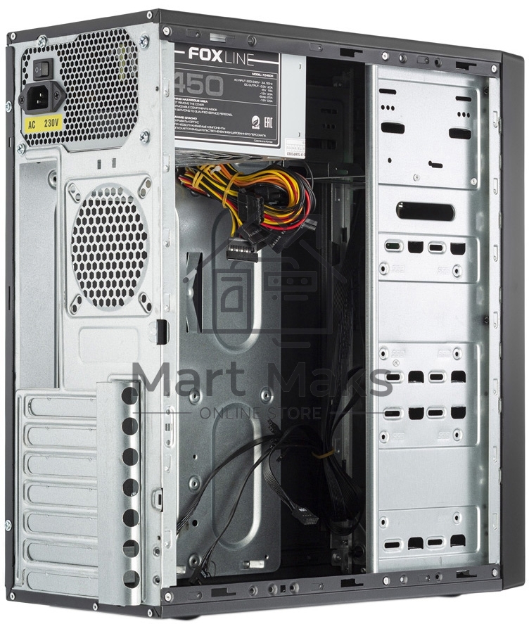 Компьютерный корпус c блоком питания 450 Ватт Case Foxline FL-301, ATX