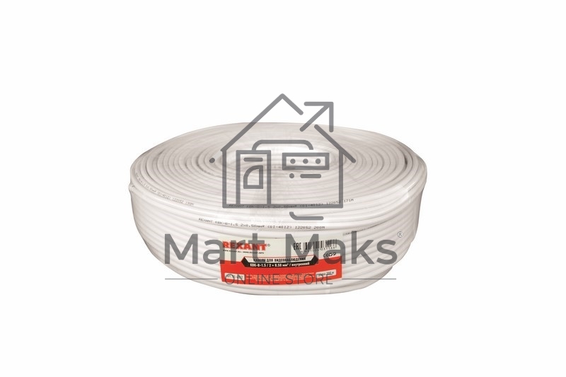 Кабель Rexant КВК-В-1,5+2x0,50 мм² (Cu/Cu) белый (бухта 200 м) 01-4012