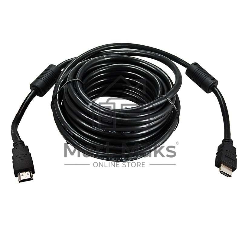 Кабель Rexant HDMI - HDMI 1.4, 10 м, Gold (PVC пакет)