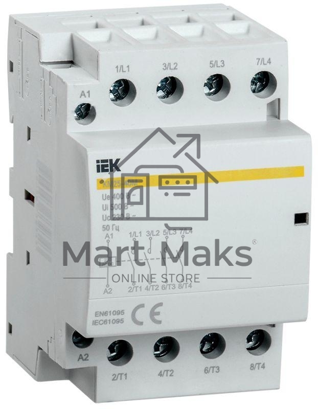 Контактор модульный КМ25-40М AC/DC IEK MKK21-25-40 IEK