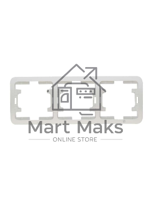 Рамка 3-м Makel Mimoza горизонт. бел.