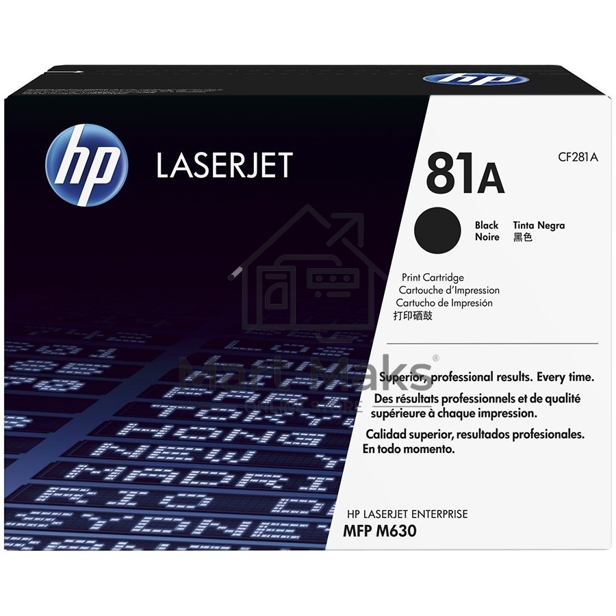 Тонер Картридж HP 81A CF281A черный для HP LJ Pro M630dn/f/h/z (10500 стр.)