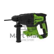 Перфоратор аккумуляторный бесщеточный GreenWorks GD24SDS2 2 ДЖ, 24V, c 1хАКБ 4 Ач и ЗУ в сумке (3803007UB)