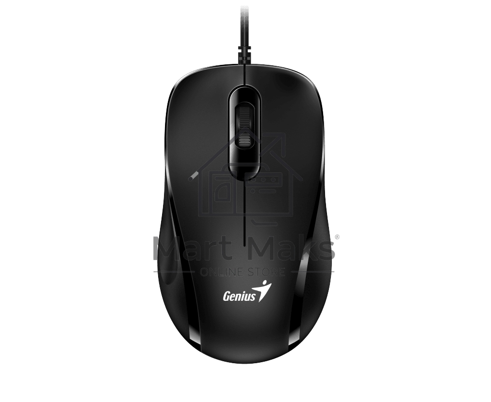 Мышь проводная Genius DX-101 черный, 1200 dpi, USB, кнопки - 3