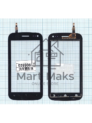 Сенсорное стекло (тачскрин) для Micromax A110Q Canvas 2 Plus черное