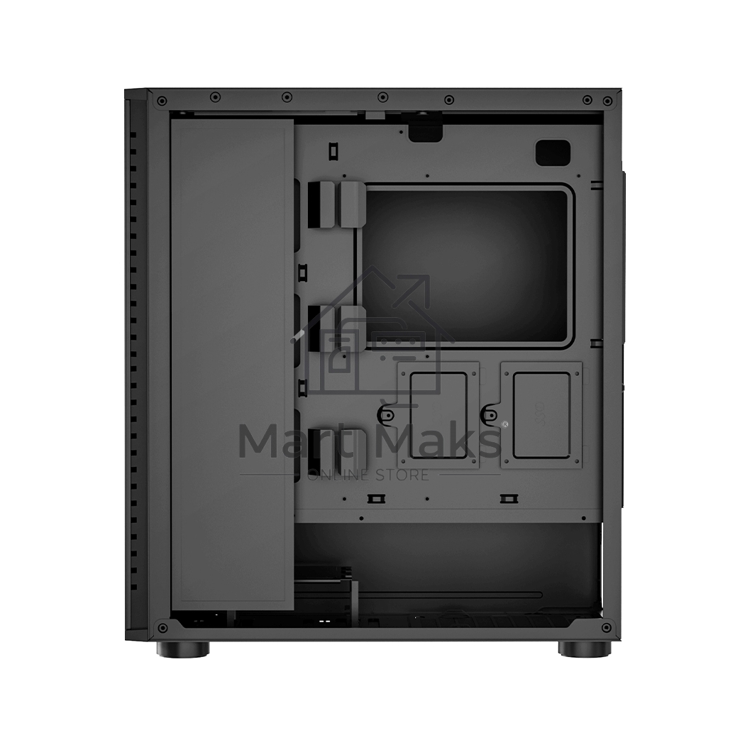 Компьютерный корпус  PCCooler IE200 BK, Tempered Glass Full Tower, черный, TG, SPCC, 1x120mm ARGB E-ATX, ATX, mATX, mITX 180/380/220mm 4x2.5