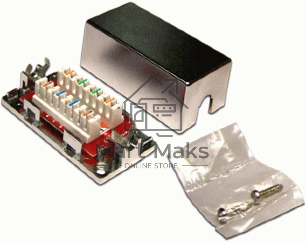 Соединитель Lanmaster LAN-CNB-STP5E (упак.:1шт) 1м серебристый