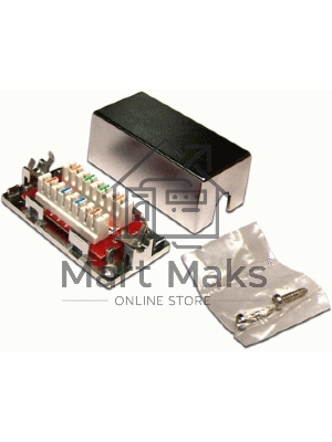 Соединитель Lanmaster LAN-CNB-STP5E (упак.:1шт) 1м серебристый