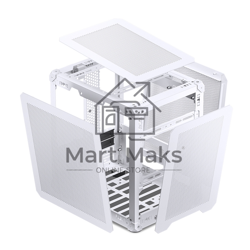 Корпус без блока питания Case JONSBO C6-ITX, Micro-Tower, no fan, 1xUSB-A 3.0 + 1xUSB-C 3.1, mDTX, mITX White
