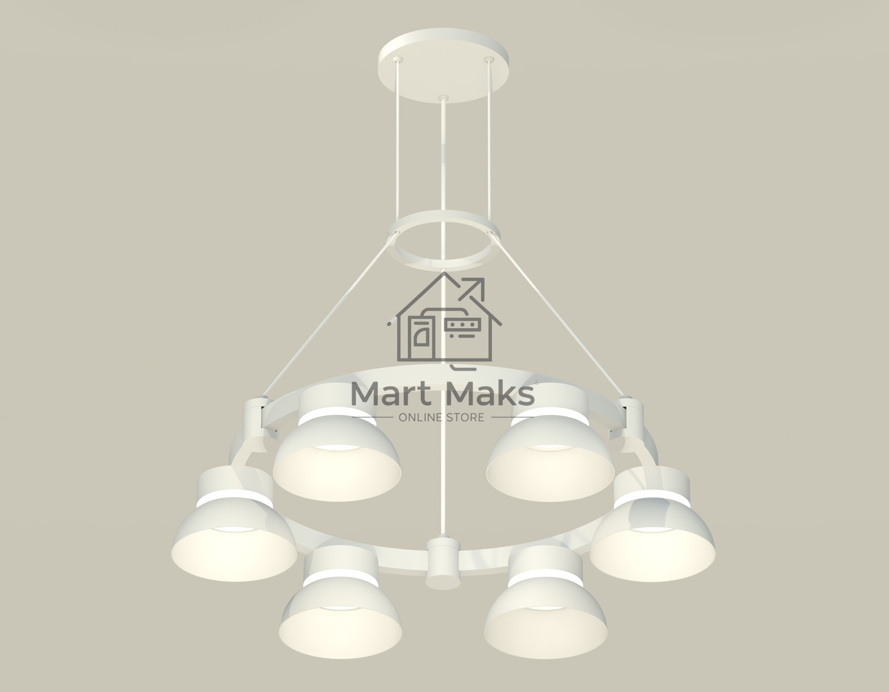 Светильник Ambrella light XR92031001/6 SWH/FR белый песок/белый матовый GX53 (A9203, C9231, N8140)
