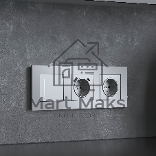 Рамка на 3 поста Slab (серебро софт) W0032965