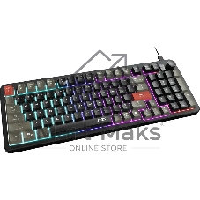 Клавиатура MSI GK110 черный/серый USB for gamer LED (S11-04RU258-HH9)