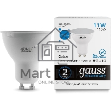 Лампа cветодиодная Gauss Elementary MR16 11W 850lm 6500K GU10 LED