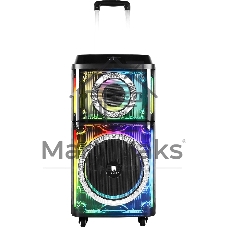 Колонка портативная Ural 103 черный 1200W 1.1 BT/3.5Jack/USB-C 15м 7000mAh