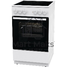 Плита электрическая Gorenje GEC5A41WG белый, конфорок 4 электрических, духовка 62 л, 50 см x 85 см x 59.4 см