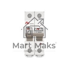 Выключатель автоматический Averes AV-6 2P 25A (C) 6kA
