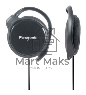 Наушники накладные Panasonic RP-HS46E-K 1.1м черный проводные (крепление за ухом)