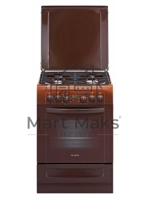 Плита комбинированная Gefest ПГЭ 6102-03 0001 коричневый, конфорок 4 газовых, духовка 55 л, 60 см x 85 см x 60 см