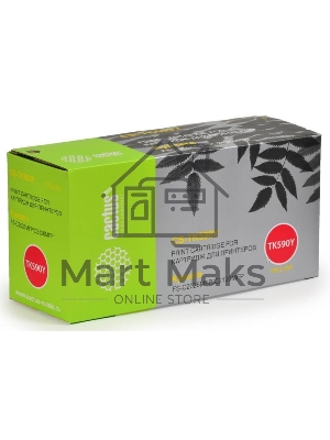 Картридж лазерный Cactus CS-TK590Y желтый (5000 стр.) для Kyocera FS-C2026MFP/C2126MFP/C2526MFP/C2626MFP/C5250DN