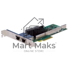 Сетевая карта Silicom PE310G2i50-T Dual Port Copper 10 Gigabit Ethernet PCI Express Server Adapter X4 Gen 3.0, Based on Intel X550-AT2, RoHS compliant (analog X550T2)