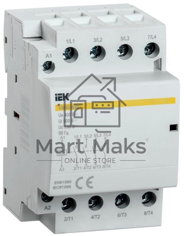 Контактор модульный КМ40-40М AC/DC IEK MKK21-40-40 IEK