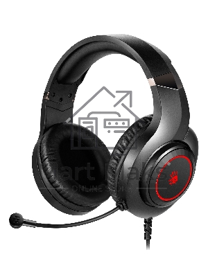 Наушники с микрофоном A4Tech Bloody G220 черный 2м мониторные оголовье (G220 AUX3.5-4PIN + USB)