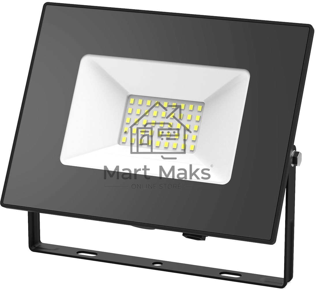 Прожектор светодиодный LED 70Вт IP65 6500К черный Gauss 613100370