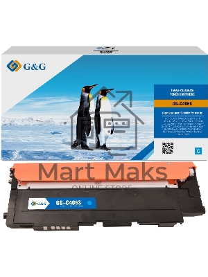 Картридж лазерный G&G GG-C406S голубой (1000 стр.) для Samsung CLP-360/362/363/364/365/367/368 CLX-3300/3302/3303/3304/3305/3307