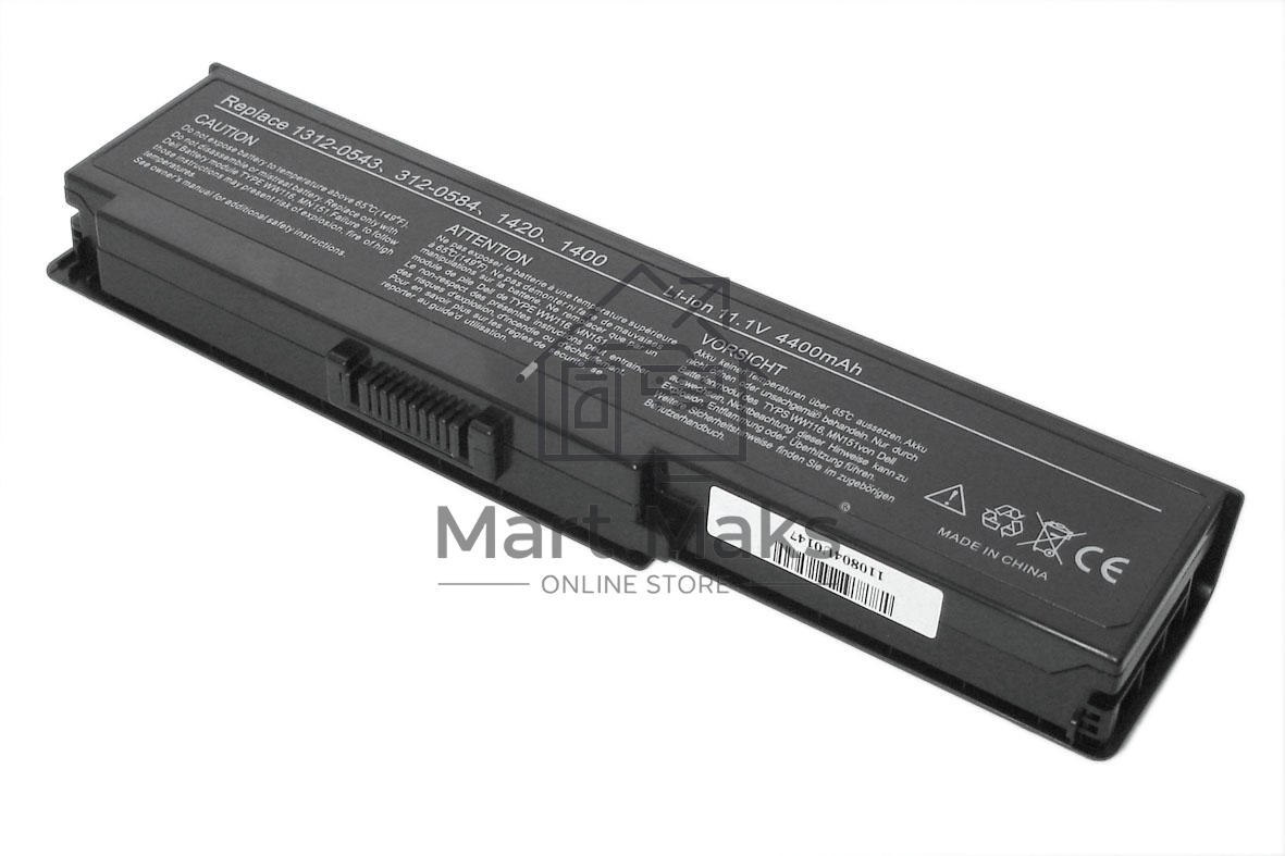 Аккумуляторная батарея для ноутбука Dell Inspiron 1400, 1420, Vostro 1400, 1420 серий 5200mAh OEM