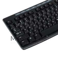 Комплект клавиатура+мышь Logitech Desktop MK200 проводной, USB, 1000 DPI, чёрный