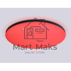 Умный светодиодный светильник FZ2005 BK черный IP54 25W 3000K-6500K+RGB Wi-Fi Алиса/Tuya/Smart Home/Alexa D370*55 (ПДУ ИК)