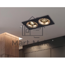 Светильник Ambrella light TN102735/2 BK/GD черный/золото GU5.3 175*92*23
