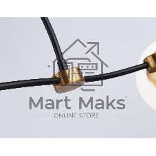 Светитльник Ambrella Light TR2555/6 BK/SB черный/бронза E27/6 max 60W 1160*600*450