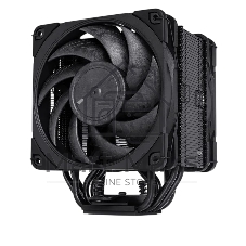 Кулер для процессора Noctua NH-U12A chromax черный, 120 мм, медь, 450-2000 об/мин, 22.6 дБ, 4 pin PWM, 169 Вт, высота 158 мм