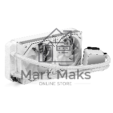 Комплект водяного охлаждения ExeGate BlackWater-240.PRISM.PWM.ARGB.White (3 PIN 5V ADDRESSABLE RGB подсветка, LGA1954/1851/1700/1200/115x/2066/2011/AM5/AM4, TDP 260W, 2x Fan 120mm 4pin PWM 600-1800RPM Hydro bearing, помпа 3pin 2700RPM, макс. шум 37db, с термопастой, на винтах, белый, RET)