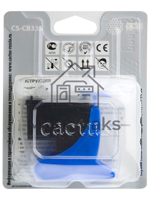 Картридж струйный Cactus CS-CB335 №140 черный (17 мл.) для HP DeskJet D4263/D4363; OfficeJet J5783/J6413