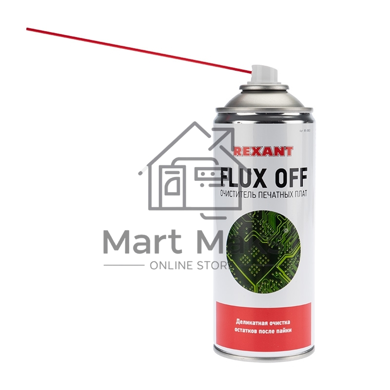 Очиститель печатных плат FLUX OFF, Rexant, 400 мл, аэрозоль