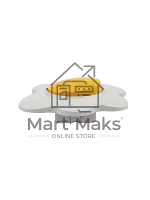 Выключатель двухклавишный KRANZ HAPPY Яичница скрытой установки, желтый/белый