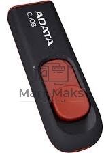 Флешка USB R/W R/W 2.0 ADATA Flash Drive 64Gb С008 Black-Red