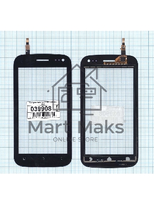 Сенсорное стекло (тачскрин) для Micromax A110Q Canvas 2 Plus черное