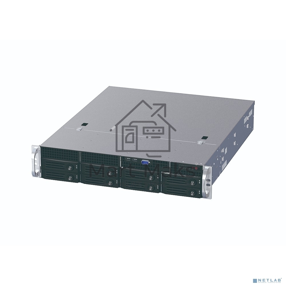 Серверный корпус 2U rackmount, 8+1 trays, 550W CRPS PSU(1+1) / 21