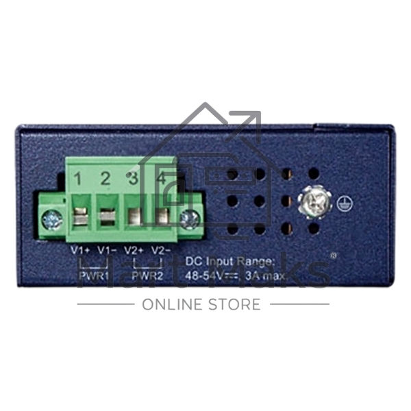 Коммутатор PLANET IGS-504PT IP30 Compact size 4-Port 10/100/1000T 802.3at PoE + 1-Port 10/100/1000T Gigabit Ethernet Switch (-40~75 degrees C, dual 48~54V DC)