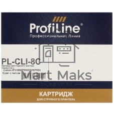 Картридж струйный ProfiLine PL-CLI-8C для принтеров Canon Pixma iP3300/iP6600D/MP950 с чипом Cyan водн