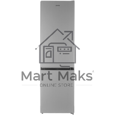 Холодильник Gorenje NRK6201ES4 серебристый двухкамерный 235/96 л морозилка снизу, No Frost