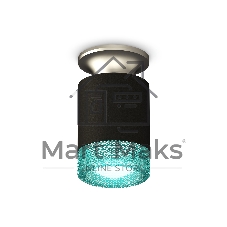 Светильник Ambrella Light XS6302142 SBK/MCH/BL черный песок/хром матовый/голубой MR16 GU5.3 (N6904, C6302, N6153)