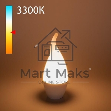 BLE1431/ Светодиодная лампа Свеча на ветру СDW LED D 8W 3300K E14