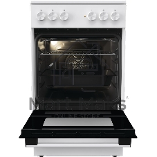 Плита электрическая Gorenje GEC5A41WG белый, конфорок 4 электрических, духовка 62 л, 50 см x 85 см x 59.4 см