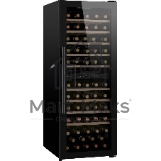 Винный холодильник Weissgauff WWC-77 DB DualZone черный, 2 отсека, 77 бут., класс G