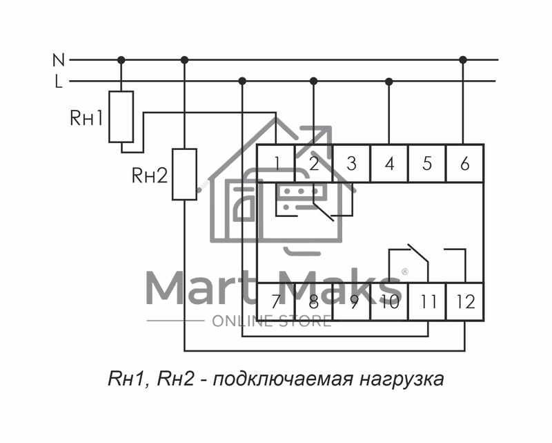 Реле времени PCU-507 (многофункц. два независимых вр. 1 мод. 230В 2х8А 2P IP20 монтаж на DIN-рейке) F&F EA02.001.022