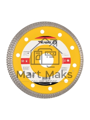 Диск алмазный отрезной ультратонкий 125x22.2 мм Kranz 